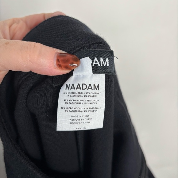 NAADAM Modal Cashmere Slim Pant Black size Medium - Picture 14 of 16